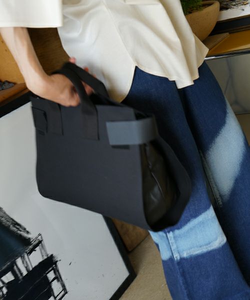 macromauro  マクロマウロ WRAP BAG TOTO CANVAS M(BLACK)
