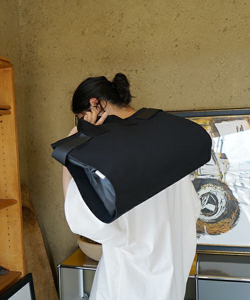 macromauro  マクロマウロ WRAP BAG TOTO CANVAS M(BLACK)