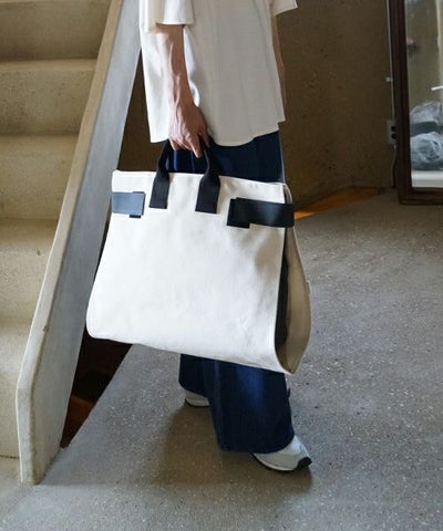 macromauro  マクロマウロ WRAP BAG TOTO CANVAS L(NATURAL)