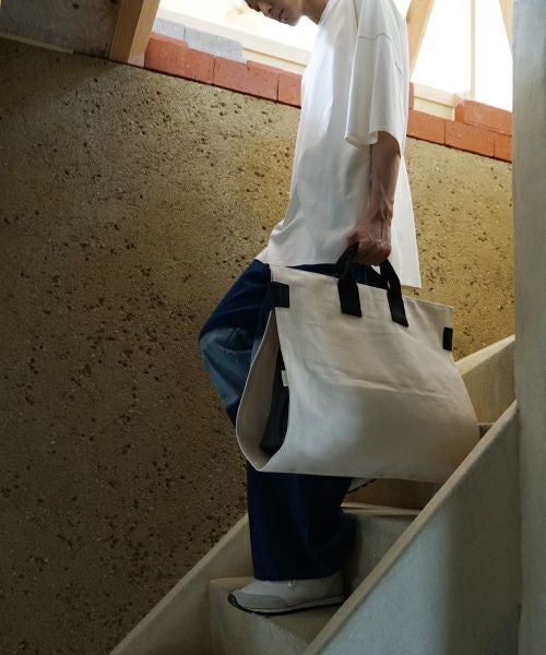 macromauro  マクロマウロ WRAP BAG TOTO CANVAS L(NATURAL)