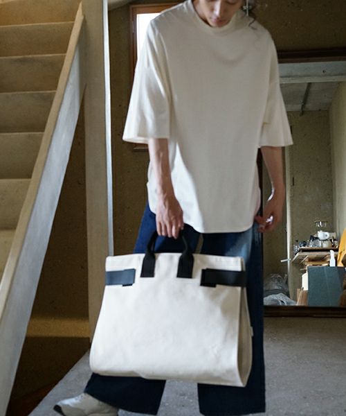 macromauro  マクロマウロ WRAP BAG TOTO CANVAS L(NATURAL)