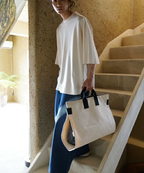 macromauro  マクロマウロ WRAP BAG TOTO CANVAS L(NATURAL)