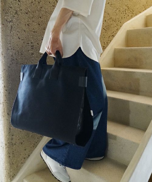 macromauro マクロマウロ WRAP BAG TOTO CANVAS L(BLACK)