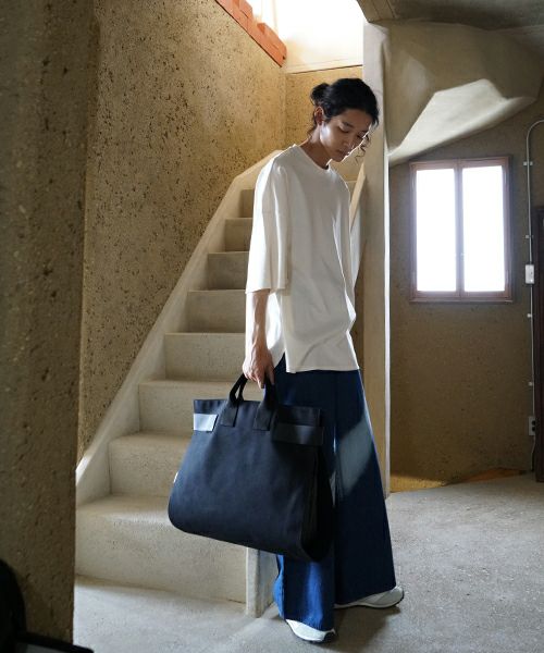 macromauro  マクロマウロ WRAP BAG TOTO CANVAS L(BLACK)