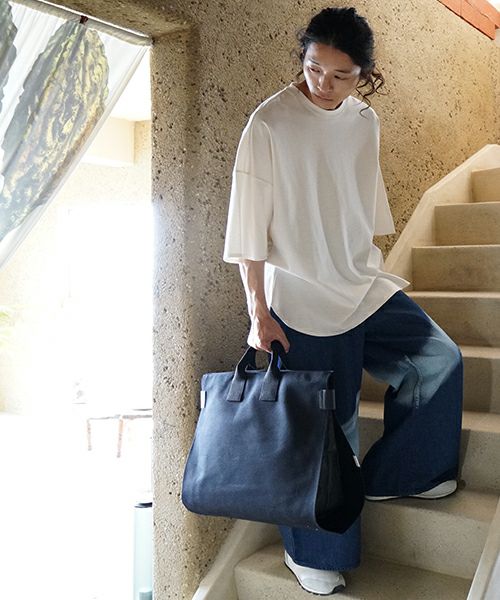 macromauro  マクロマウロ WRAP BAG TOTO CANVAS L(BLACK)