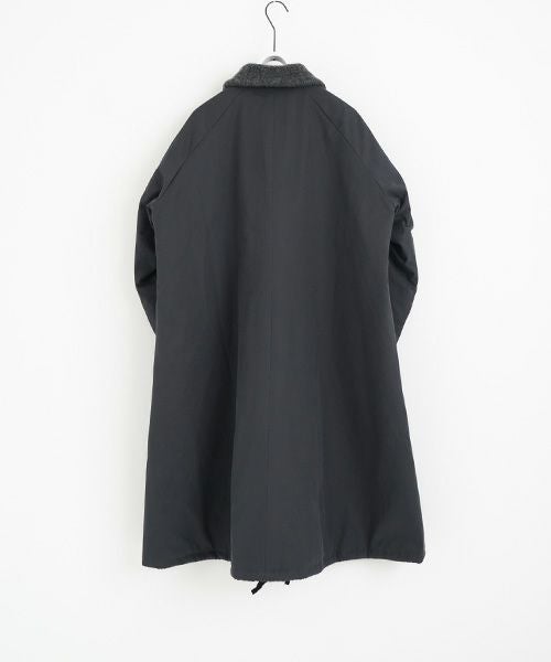 Mochi モチ finx gabardine coat[ma23-co-01/graphite] モッズコート