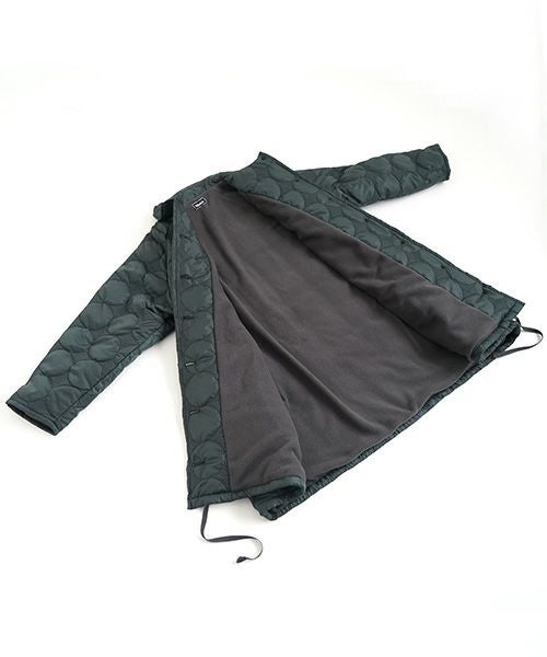 Mochi モチ quilted half coat[ma24-co-01/graphite] キルトハーフコート