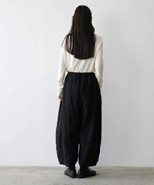 Mochi モチ sarouel pants[ma24-pt-02/black] サルエルパンツ