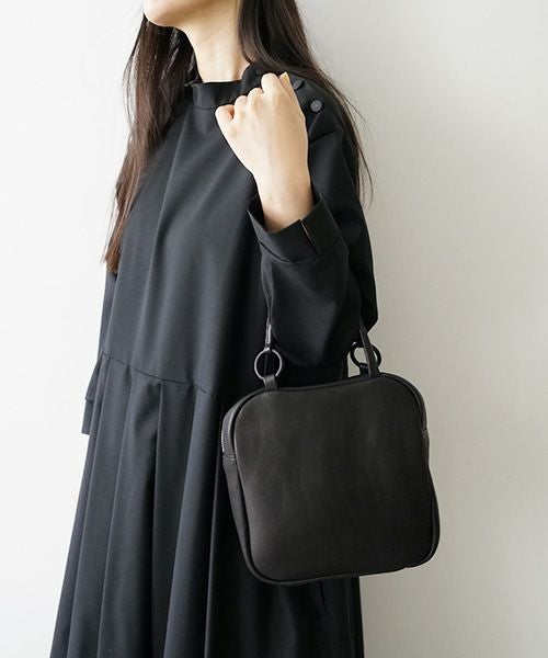 Mochi モチ box bag[ma-pro-26/black] 鹿革 ボックスバッグ