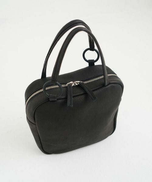 Mochi モチ box bag[ma-pro-26/black] 鹿革 ボックスバッグ