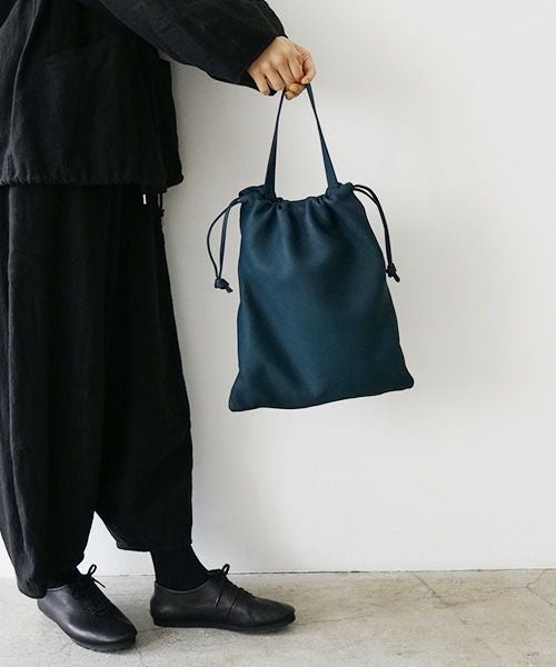 Mochi モチ drawstring bag(M)[ma-pro-01/figaro] 鹿革 巾着バッグ