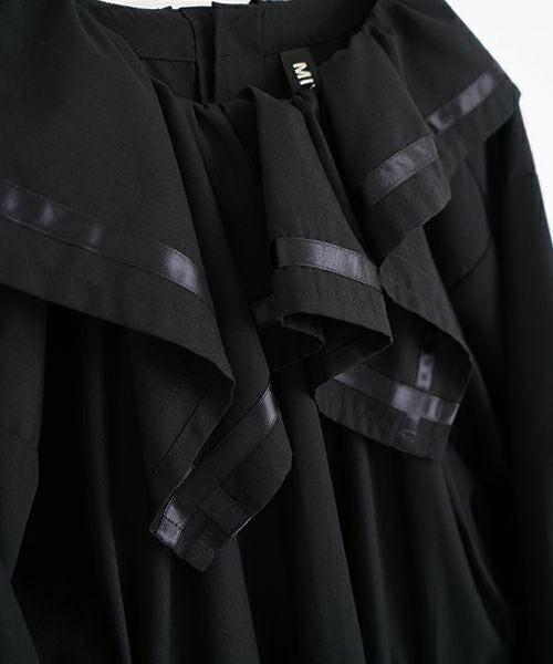 MIYAOミヤオDRESS[MBOP-01/1.黒] フリルブラックドレス