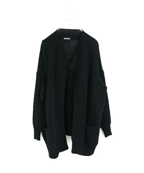MIYAOミヤオCARDIGAN[MN-N-02/1.黒]