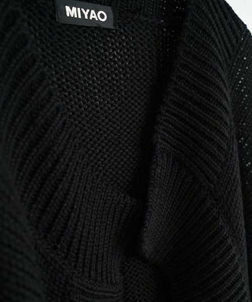 MIYAO ミヤオ CARDIGAN[MN-N-02/1.黒]