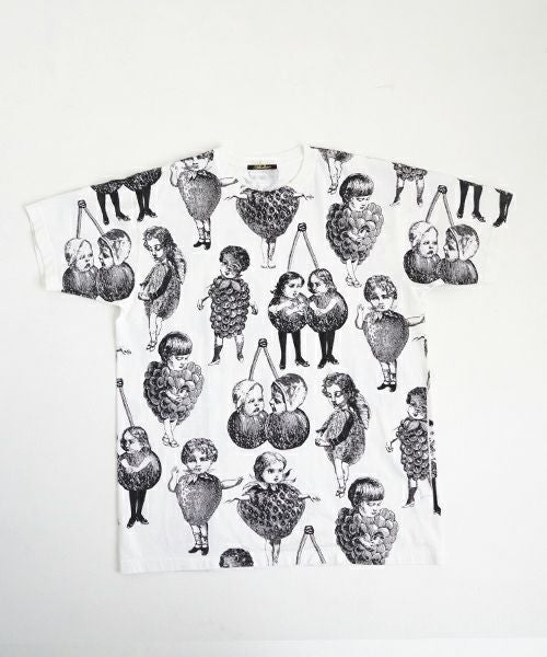 あちゃちゅむ　チュールブラウス♡ AHCAHCUM あちゃちゅむ お花の体Tシャツ[01-203-1501/multi]