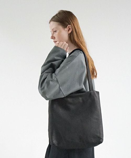 VU PRODUCT ヴウプロダクト 鹿革ショルダートート BLACK|軽量ディア VU PRODUCT ヴウプロダクト 鹿革ショルダートート BLACK|軽量ディア