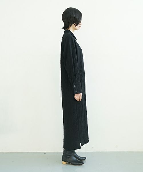 KristenseN DU NORD   クリステンセンドゥノルド Shirt dress [I-399/10 Black]