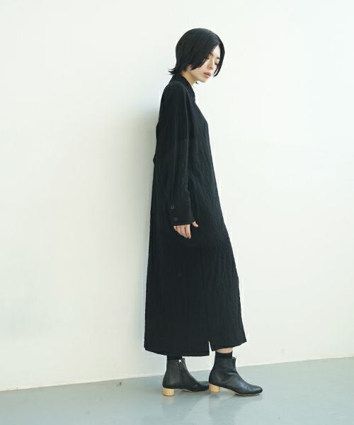 KristenseN DU NORD   クリステンセンドゥノルド Shirt dress [I-399/10 Black]
