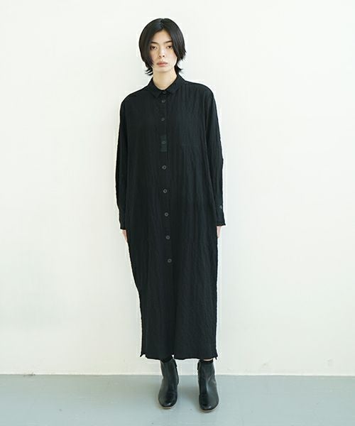 KristenseN DU NORD   クリステンセンドゥノルド Shirt dress [I-399/10 Black]