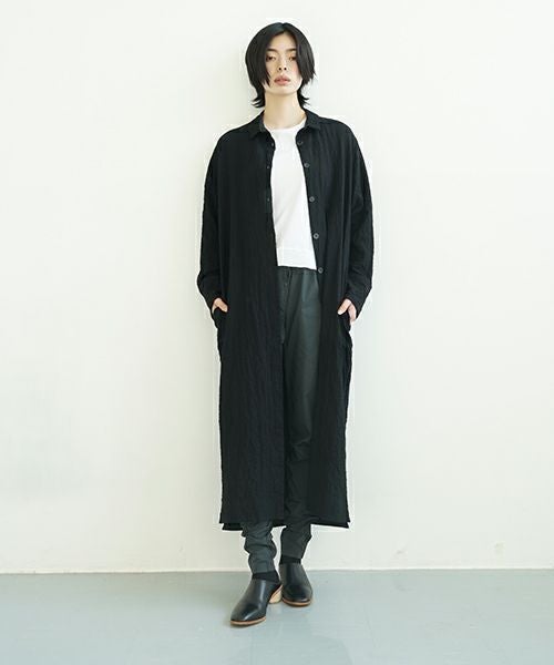 KristenseN DU NORD   クリステンセンドゥノルド Shirt dress [I-399/10 Black]