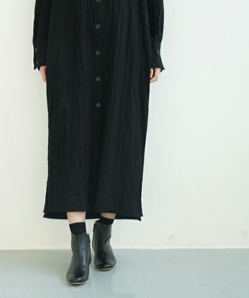 KristenseN DU NORD   クリステンセンドゥノルド Shirt dress [I-399/10 Black]