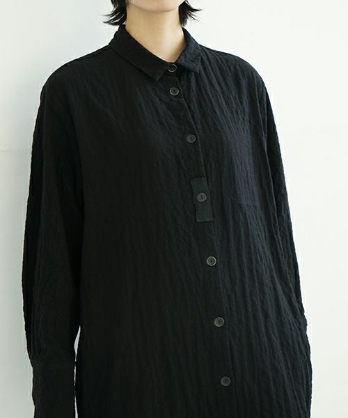 KristenseN DU NORD   クリステンセンドゥノルド Shirt dress [I-399/10 Black]