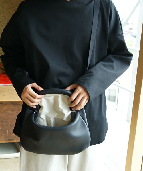 macromauro マクロマウロtonybob mini n [black]　トニーボブミニ がま口ショルダーバッグ