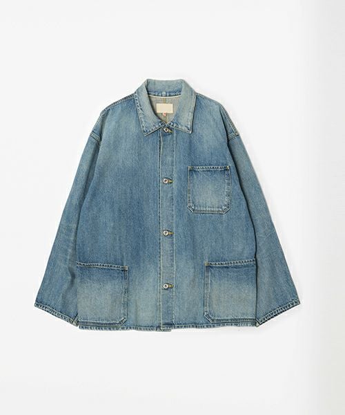 YOKO SAKAMOTO デニムカバーオール　24AW YOKO SAKAMOTO ヨーコサカモト DENIM COVERALL[FADE INDIGO] YS - 24AW