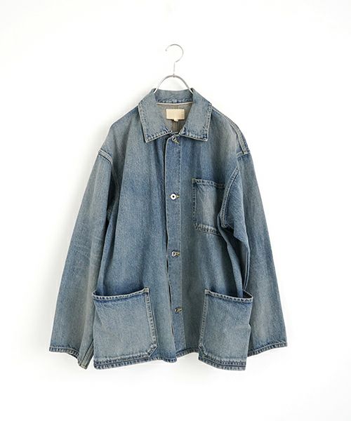 YOKO SAKAMOTO ヨーコサカモト DENIM COVERALL[FADE INDIGO] YS - 24AW
