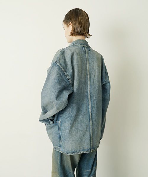 【激レア】yoko sakamoto ヨーコサカモト　デニム　カバーオール YOKO SAKAMOTO ヨーコサカモト DENIM COVERALL [SUMI INK] YS-24SS-34