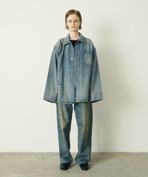 YOKO SAKAMOTO デニムカバーオール　24AW YOKO SAKAMOTO ヨーコサカモト DENIM COVERALL[FADE INDIGO] YS - 24AW