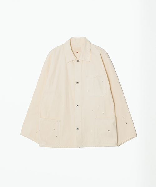 YOKO SAKAMOTO デニムカバーオール　24AW YOKO SAKAMOTO ヨーコサカモト DENIM COVERALL[FADE WHITE] YS - 24AW - 46