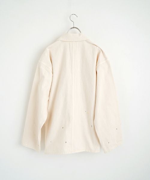 YOKO SAKAMOTO ヨーコサカモト DENIM COVERALL[FADE WHITE] YS - 24AW - 46