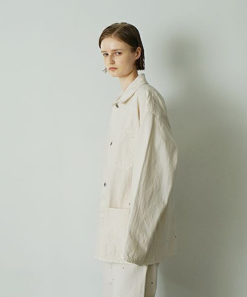 YOKO SAKAMOTO ヨーコサカモト DENIM COVERALL[FADE WHITE] YS - 24AW - 46