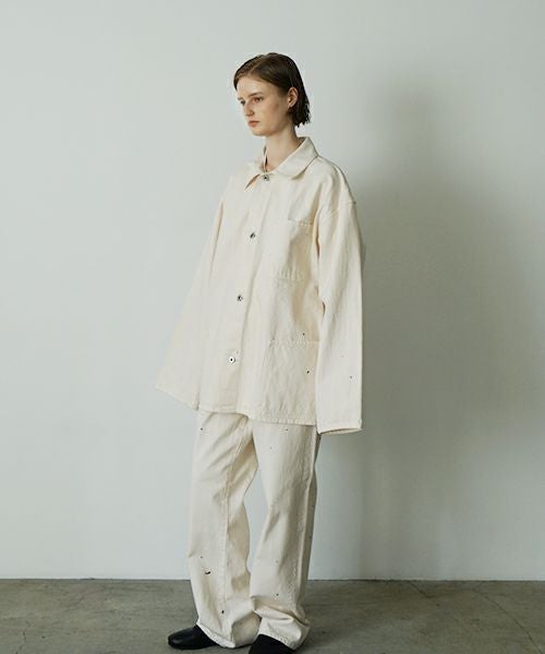 YOKO SAKAMOTO ヨーコサカモト DENIM COVERALL[FADE WHITE] YS - 24AW - 46