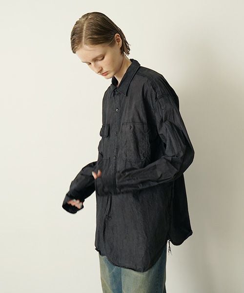 YOKO SAKAMOTOヨーコサカモト WORK SHIRT [SUMI INK] YS - 24AW - 76