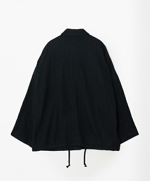 YOKO SAKAMOTO ヨーコサカモト KASURI COACH JACKET [BLACK] YS - 24AW