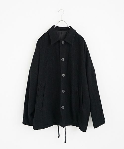 YOKO SAKAMOTO ヨーコサカモト KASURI COACH JACKET [BLACK] YS - 24AW
