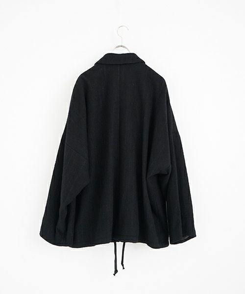 YOKO SAKAMOTOヨーコサカモト KASURI COACH JACKET [BLACK] YS - 24AW - 14カスリコーチジャケット