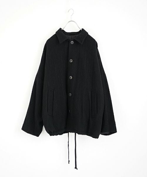 YOKO SAKAMOTO ヨーコサカモト KASURI COACH JACKET [BLACK] YS - 24AW