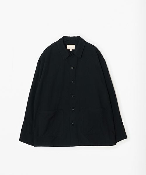 YOKO SAKAMOTO ヨーコサカモト BRUSHED WOOL WORK JACKET [BLACK