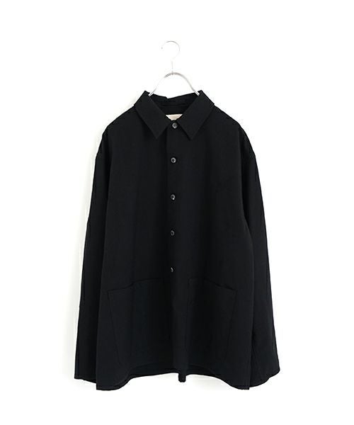 YOKO SAKAMOTO ヨーコサカモト BRUSHED WOOL WORK JACKET [BLACK