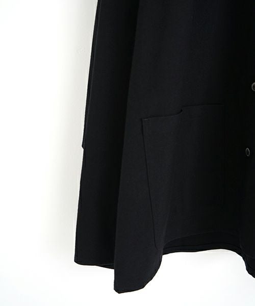 YOKO SAKAMOTO ヨーコサカモト BRUSHED WOOL WORK JACKET [BLACK