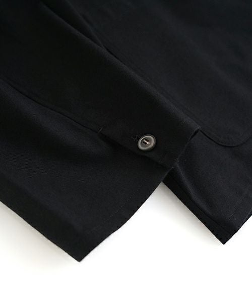 YOKO SAKAMOTO ヨーコサカモト BRUSHED WOOL WORK JACKET [BLACK