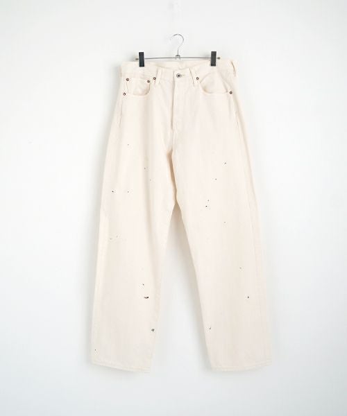 YOKO SAKAMOTOヨーコサカモト DENIM STRAIGHT PANTS [FADE WHITE] YS - 24AW - 49ストレートデニムパンツ