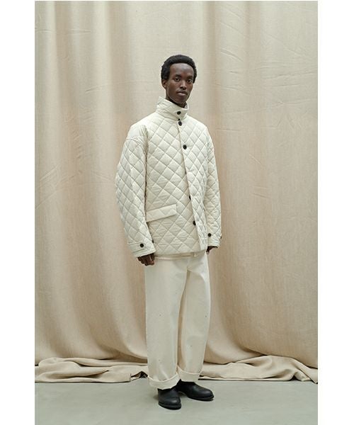 YOKO SAKAMOTO ヨーコサカモト DENIM STRAIGHT PANTS [FADE WHITE