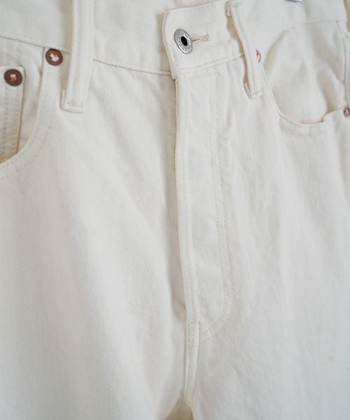 YOKO SAKAMOTOヨーコサカモト DENIM STRAIGHT PANTS [FADE WHITE] YS - 24AW - 49ストレートデニムパンツ