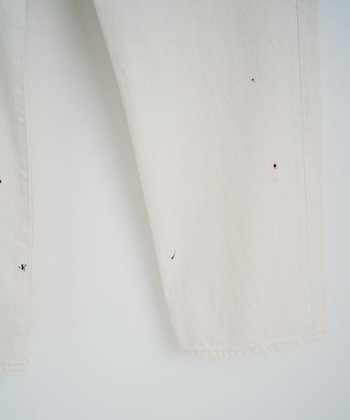 YOKO SAKAMOTOヨーコサカモト DENIM STRAIGHT PANTS [FADE WHITE] YS - 24AW - 49ストレートデニムパンツ