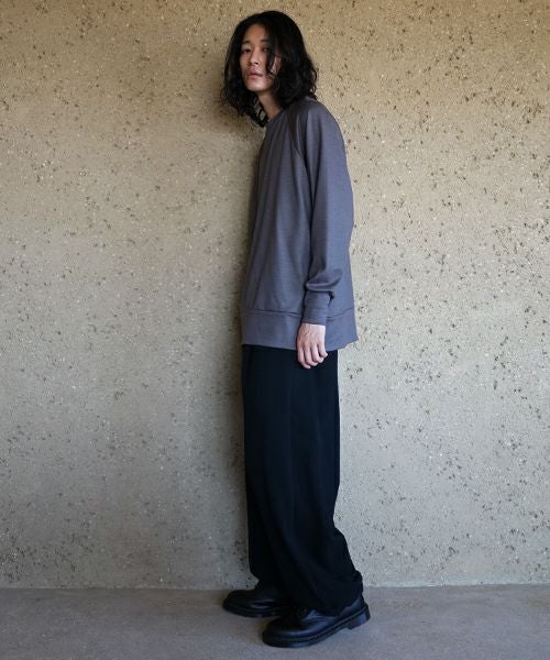 VU / ヴウhome&miles basic long knit [CHARCOAL] ベーシックロングニット vum-kn01