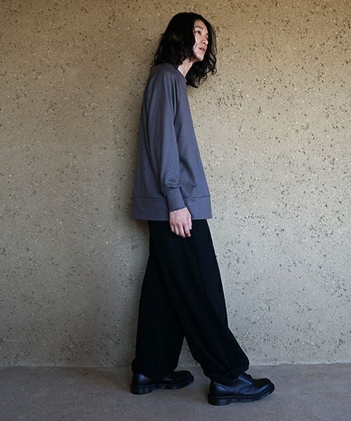 VU / ヴウhome&miles basic long knit [CHARCOAL] ベーシックロングニット vum-kn01
